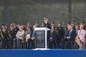 W swoim wystąpieniu komendant główny gen. brygadier Andrzej Bartkowiak podsumował trzydziestolecie rozwoju PSP/ fot. Piotr Tabencki