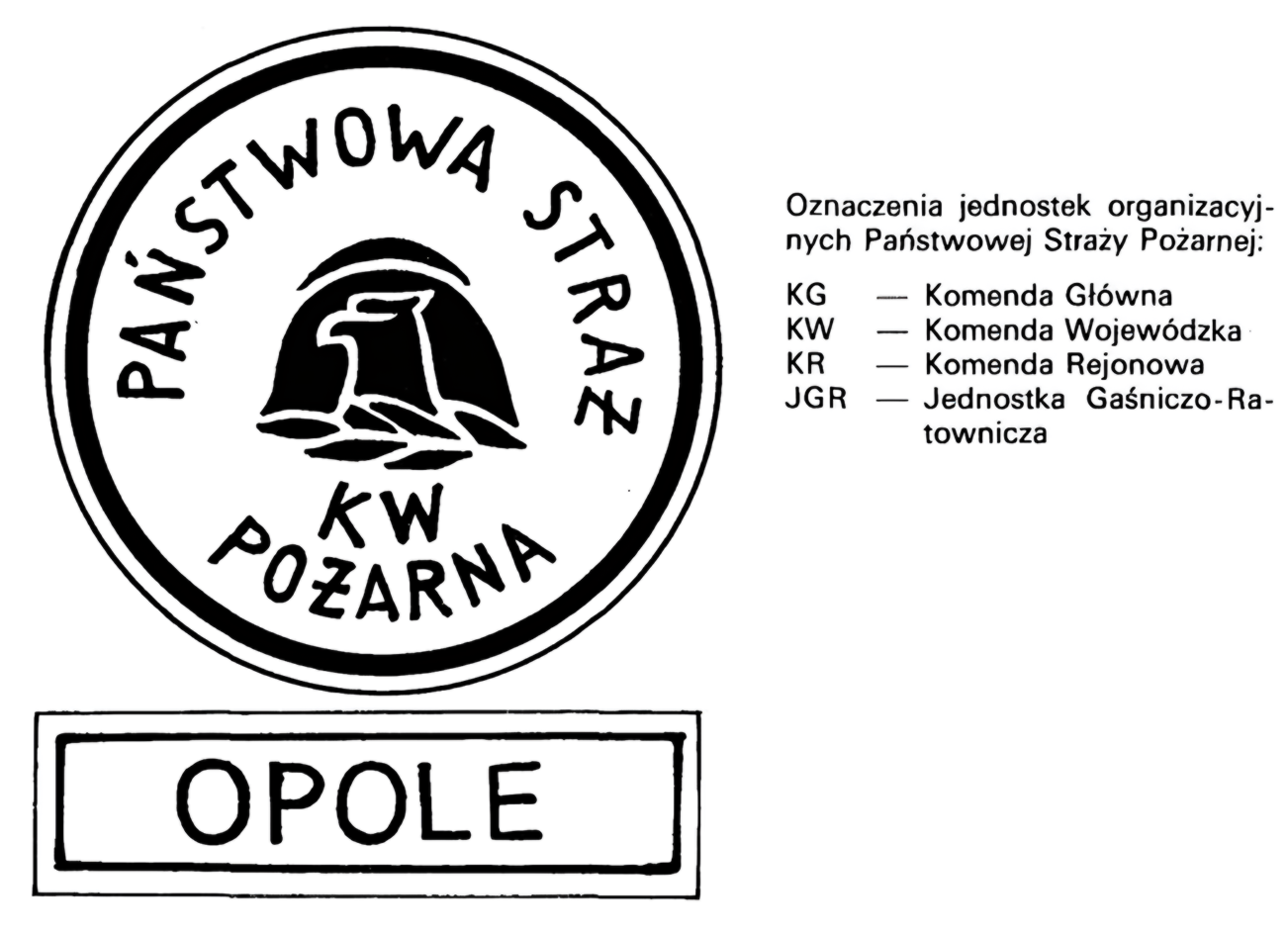 Emblematy na odzież specjalną według rozporządzenia MSW z 1992 r. 